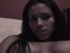 Young brown exotic brunette toys with asshole in homemade masturbating solo video