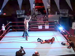 Reality story with wrestling match occurring in the ring