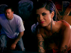 Bad girl Bonnie Rotten gets her tight twat slammed in a dungeon