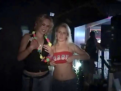 Naughty sluts go crazy in nasty outdoor bikini beach party