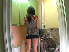 Laundry day hardcore sex with gorgeous slut Andy San Dimas