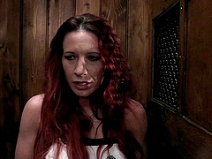 Busty redhead Faye went to the church for a confession and got fucked