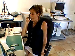 Mature wife drops her clothes in the office to please her boss