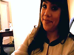 Interracial fucking in the hotel room between a BBC and a Latina