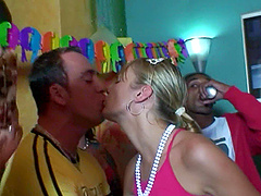 Hardcore group sex during a brithday for slutty chick Anetta