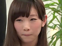 Seductive Japanese office girl moans while getting gang banged at work