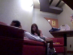 Amateur chick Kaho Kasumi moans while having sex with a stranger