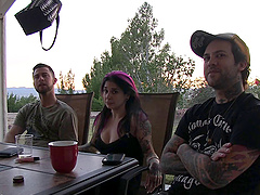 Behind the scenes moments with an alternative chick Joanna Angel