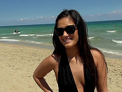 Devyn Heart meets a guy at the beach and fucks him back at his place