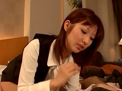 Japanese girlfriend undressed and fucked by her horny lover