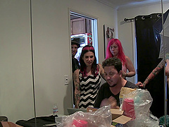 Punks with pink hair take us behind the scenes of a porn