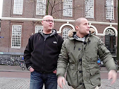 Older dude gets to nail a sexy blonde prostitute in Amsterdam