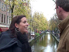 Girl helps a guy find an Amsterdam hooker to fuck on film