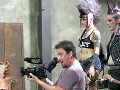 Hot behind the scenes moments with Joanna Angel and Vera Drake