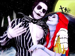 Sexy barebacking with Joanna Angel in a scary costume