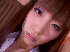 POV video of desirable girlfriend China Yuki blowing her lover