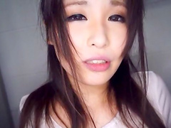 Attractive Asian girl sucks the dick like it's the last day of Earth