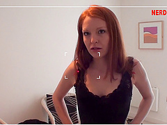 Redhead called Sophie is quite ready to give the guy another blowjob