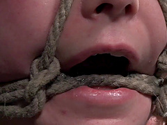 Amateur brunette Sasha loves to be tied up and brutally tortured