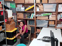 Esperanza del Horno bent over a desk for a fellow's stiff prick