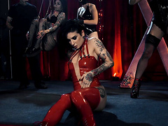 Tattooed cutie Joanna Angel likes to play with big sex toys