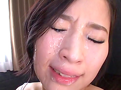 Cute Imanaga Sana blows a hard cock like there is no tomorrow