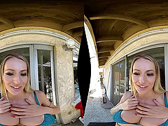 Amazing virtural reality porn video with busty Natasha Starr