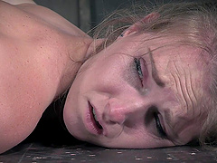 Amateur babe Ashley Lane gets tied up and rough tortured. HD