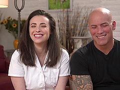 Tattooed guy ties up Casey Calvert and fucks her brains out