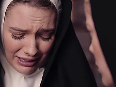 Dirty nuns Mona Wales and Serene Siren crave for wet pussy