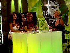 Euro Pornstar Gets Gets Interviewed in a Popular TV Show