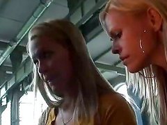 Blondes Sophie Moone and Wivien Having Fun with Science