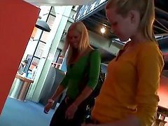 Blondes Sophie Moone and Wivien Having Fun with Science