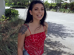 Latina pornstar Gina Valentina loves to be fucked in outdoors