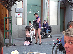 Public humiliation and fucking in front of the people for Zanda Sezy