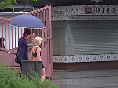 Public himiliation video of cute blonde slave girl Nora Barcelona