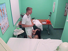 Amazing brunette Rebecca Volpetti gets fucked in a hospital