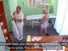 Naughty doctor persuades his patient Katy that she needs to be fucked