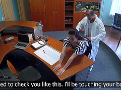 Quickie fucking in the hospital office with desirable Natasha Jungle