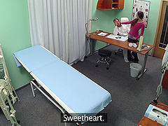 Spy camera at the doctor's office records him banging Mea Melone