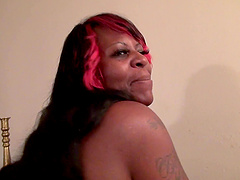 Video of fat ebony redhead Constance Da Princess having some fun