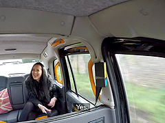 Fucking in the back of the fake taxi with Beth Inked Princess