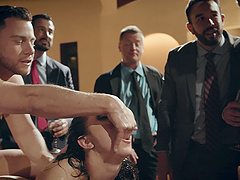 Incredible fucking with provocative Alina Lopez in front of people