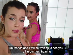 Erotic lesbian sex in the gym - Freya Dee and Marica Chanelle