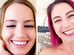 Webcam show between kinky stars Kristen Scott and Scarlett Sage