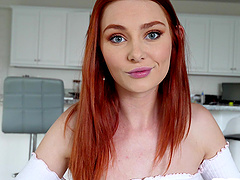 Closeup POV video of redhead Lacy Lennon getting fucked good