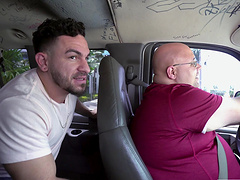 Busty Latina Misty Quinn moans while getting fucked in the van