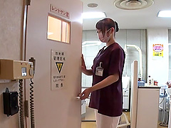 Skinny Japanese nurse Kiritani Nao gets fucked good by a lucky man