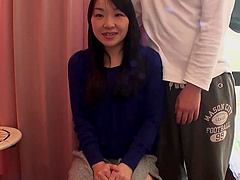 Small boobs Japanese amateur Mayu opens her legs to be fucked