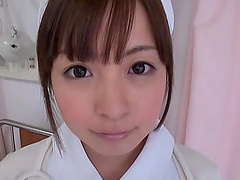 Japanese nurse drops her panties to ride her very lucky patient